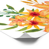 Bloemenadvies en wensen voor pasgetrouwden poster (Hoek)