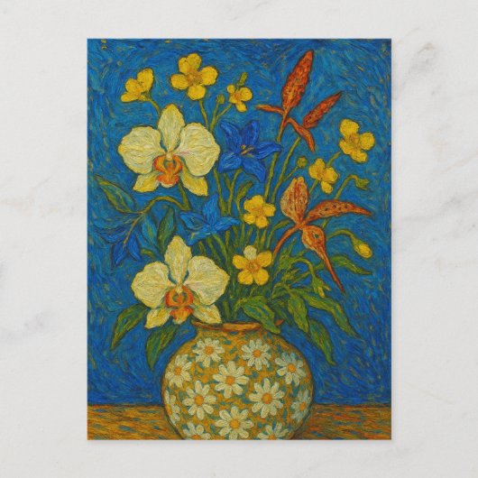 Bloemenaffiche Briefkaart (Voorkant)