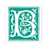 Bloemenalfabet letter B  typografie Zelfinktende Stempel (Design)