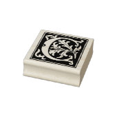 Bloemenalfabet letter C typografie Rubberstempel (Stempel)
