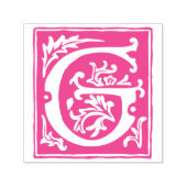 Bloemenalfabet letter G  typografie Zelfinktende Stempel (Design)