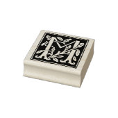 Bloemenalfabet letter M  typografie Rubberstempel (Stempel)