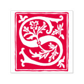 Bloemenalfabet letter S  typografie Zelfinktende Stempel (Design)