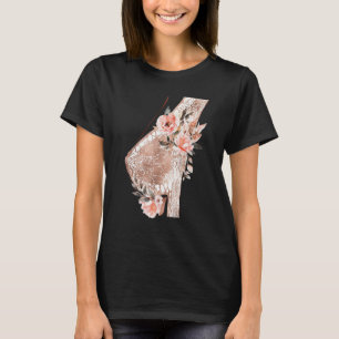 Bloemenanatomie borstklieren Vrouwen Borst P T-shirt