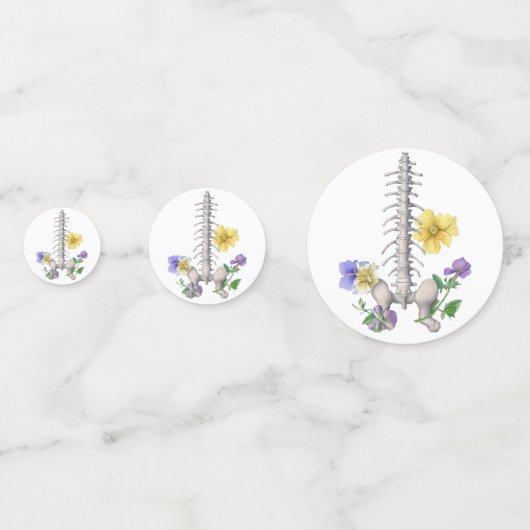 Bloemenanatomie - wervels, heupbot confetti (Voorkanten)