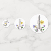 Bloemenanatomie - wervels, heupbot confetti (Achterkanten)