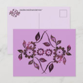Bloemenansichtkaart Briefkaart (Voorkant / Achterkant)