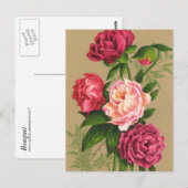 Bloemenansichtkaart Briefkaart (Voorkant / Achterkant)