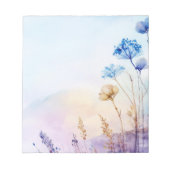 Bloemenaquarel notitieblok (Voorkant)