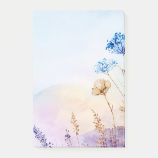 Bloemenaquarel notitieblok post-it® notes (Voorkant)