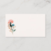 Bloemenaquarel Visitekaartje (Voorkant)