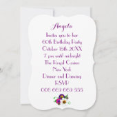 Bloemenarrangement Verjaardagsfeest Feesten Kaart (Achterkant)