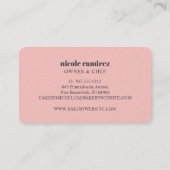 Bloemenbakkerij Rolling Pin 6 Punch Loyaliteit Visitekaartje (Achterkant)