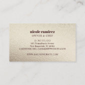 Bloemenbakkerij Rolling Pin Patisserie GOLD Visitekaartje (Achterkant)