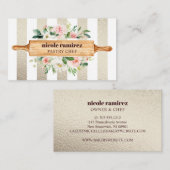 Bloemenbakkerij Rolling Pin Patisserie GOLD Visitekaartje (Voorkant / Achterkant)