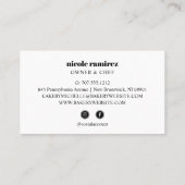 Bloemenbakkerij Rolling Pin Patisserie sociale med Visitekaartje (Achterkant)