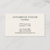 Bloemenbakkerij Visitekaartje (Achterkant)