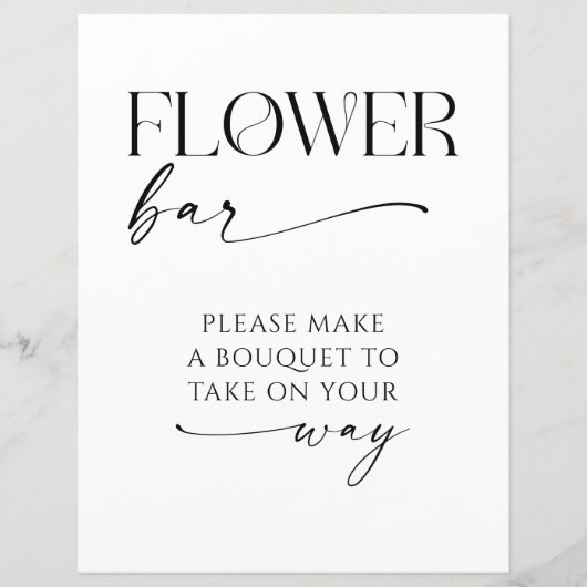 Bloemenbalk Vrijgezellenfeest Favorieten Teken (Voorkant)