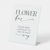 Bloemenbalk Vrijgezellenfeest Favorieten Teken Reclamebord Met Voetstuk (Voorkant)