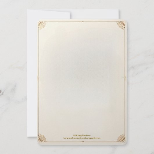  Bloemenbanner Graduation Party Invitation Kaart (Achterkant)