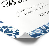 Bloemenbar Lemon Positano Vrijgezellenfeest Sign Poster (Hoek)