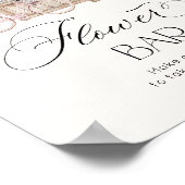 Bloemenbar vers van de markt Elegant Poster (Hoek)