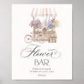 Bloemenbar vers van de markt Elegant Poster (Voorkant)