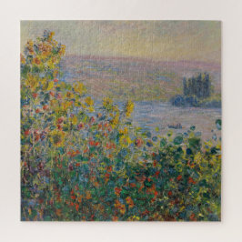 Bloemenbedden bij Vétheuil Monet Legpuzzel