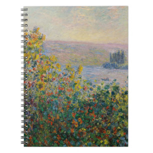 Bloemenbedden op Vetheuil schilderij van Claude Mo Notitieboek