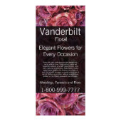 Bloemenbedrijf Bloemist Pink Roses Rack Kaart (Voorkant)