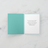 Bloemenbegrafenis Dank u bericht Condoleances Kaar Bedankkaart (Binnen)