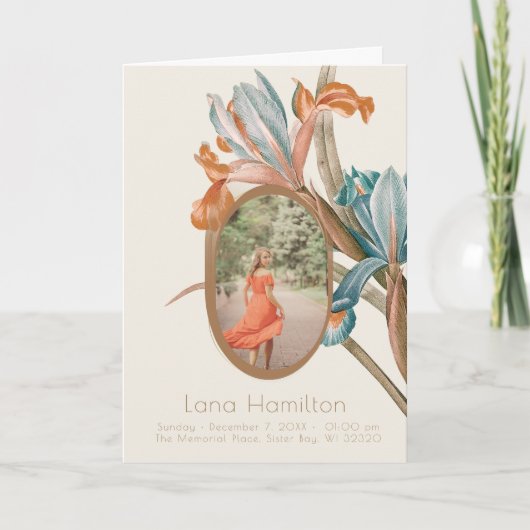  Bloemenbegrafenis Overlijdensvolgorde Programma (Voorkant)