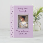  bloemenbegrafenis / wake / gedenkteken kaart (Staand voorkant)