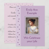  bloemenbegrafenis / wake / gedenkteken kaart (Voorkant / Achterkant)