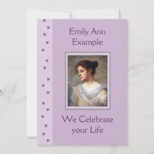 bloemenbegrafenis / wake / gedenkteken kaart