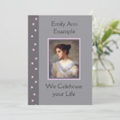  bloemenbegrafenis / wake / gedenkteken kaart (Staand voorkant)