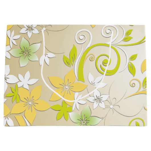 Bloemenbehang 3 groot cadeauzakje (Voorkant)