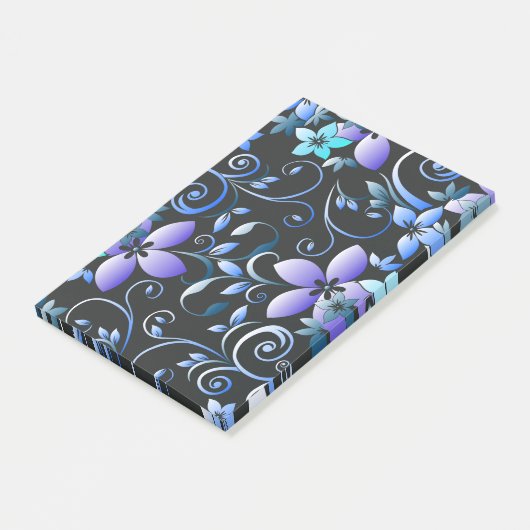 Bloemenbehang 6 post-it® notes (Schuin)