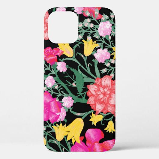 Bloemenbehang Grote Bloemen Patroon Case-Mate iPhone Case (Achterkant)