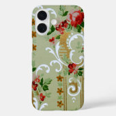 bloemenbehangpatroon, Antiek bloemen Case-Mate iPhone Case (Achterkant)