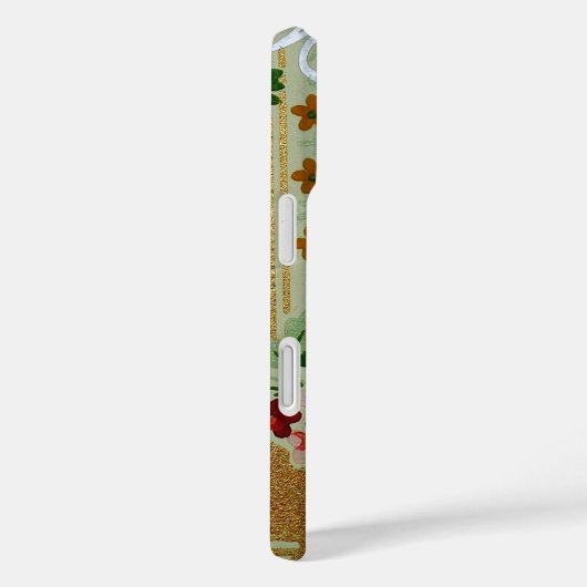 bloemenbehangpatroon, Antiek bloemen Case-Mate iPhone Case (Achterkant / Rechts)