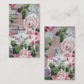  bloemenbehangsel met voorzitter visitekaartje (Voorkant / Achterkant)