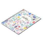 bloemenbeschilderd notitieboek (Linkerzijde)