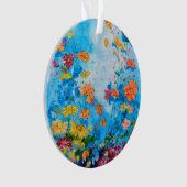 bloemenbeschilderd ornament (voorkant)