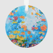 bloemenbeschilderd ornament (achterkant)