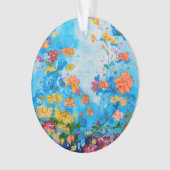 bloemenbeschilderd ornament (voorkant)