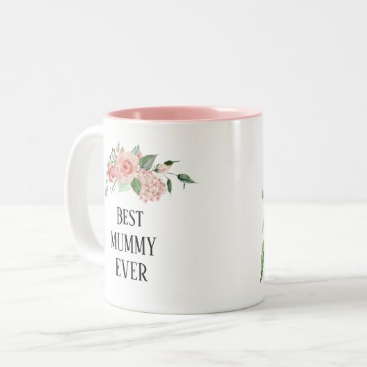 bloemenbeste ooit Mummy Two-Tone Coffee Mok (Voorkant links)