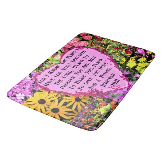  BLOEMENBIJBEL JEREMIA 29:11 BADMAT (Gekanteld)