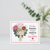 Bloemenbijbel Valentijns Briefkaart (Staand voorkant)