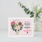 Bloemenbijbel Valentijns Briefkaart (Staand voorkant)